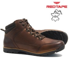 MENS RED TAPE LEATHER BOOTS DESERT CHUKKA SMART CASUAL ANKLE WORK SHOES SIZE