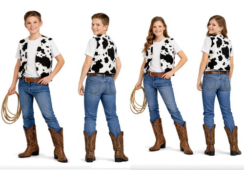 Childs cowhide waistcoat - childs,