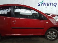 FRONT DOOR RH PEUGEOT 107 MK1 (Ph1) 2005 TO 2014 RED  3 DOOR HATCHBACK