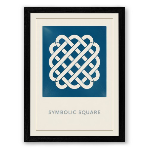 Symbolic square geometric - symbolic,