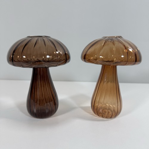 Amber glass effect mushroom - 2x,