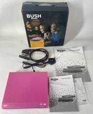 Bush Compact DVD Player CDVD2258DUP - Pink (No Remote) Tested