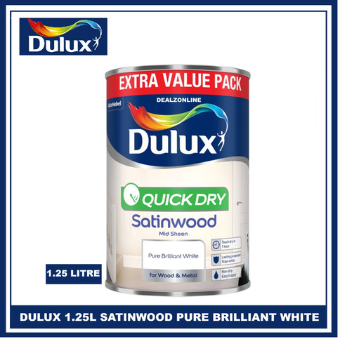 Dulux quick dry satinwood pure - quick,