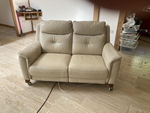 Leather recliner sofa seater - leather, 2-seater