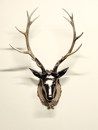 Large stag head resin - stag,