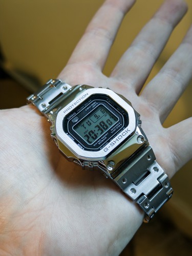 Casio shock silver case - g-shock,