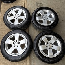 4 X OEM MERCEDES E CLASS VITO 16" 7.5j Et42 ALLOY WHEELS W211 W639 W447 & TYRES