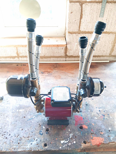 Grundfos double shower pump - shower, pump.