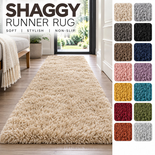 Shaggy runner rug non - shaggy,