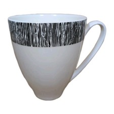 1 Betty Jackson Black by Denby Bone China Mug 11.7cm Tall Modern Design 