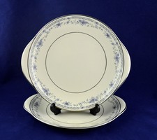 Minton Bone China BELLEMEADE Pattern x2 Dessert / Cake Plates - 9-1/2" - PERFECT