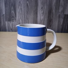 TG Green Cornishware Medium Dreadnought Jug Blue & White - 560ml - 11.5 cm