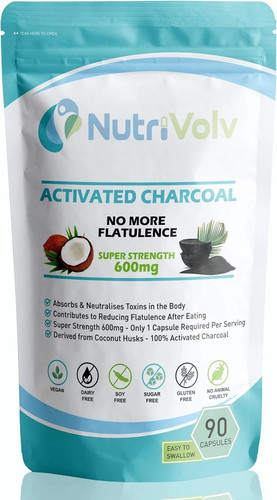 Activated charcoal 600mg 90 - |,