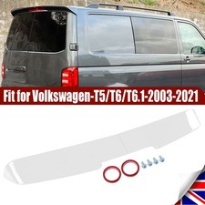 FOR VW TRANSPORTER T5/T5.1/T6 REAR TWIN BARN DOOR ROOF SPOILER CANDY WHITE UK