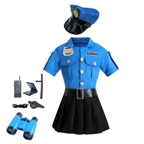 Girls police officer costume - girls,