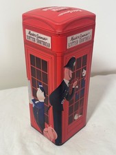 Marks & Spencer Embossed Scottish Shortbread Red Telephone Box Tin 2013