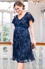 Seraphine Luxe Embroidery Navy
