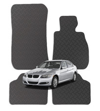 Black Floor Rubber Fully Tailored Car Mat 3mm 4pc Set FOR BMW 3 Series E90 E91
