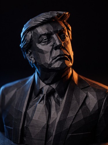 Donald trump low poly - low,
