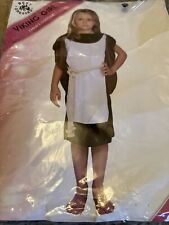Girls Dressing Up Costume , Viking Outfit Age 7-9 With Original Bag ,