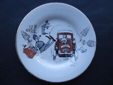 RARE C1909 VINTAGE CHILDS CHINA FLORENCE UPTON/STEIFF POLICEMAN PICTORIAL DISH