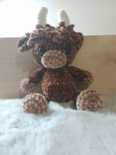 Handmade crochet highland cow - handmade,