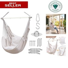 XL Beige Portable Swing Chair