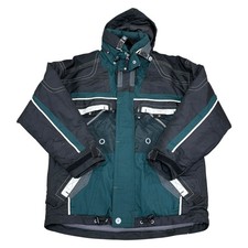 Vintage Rodeo Ski Jacket 90s Retro Snowboarding Hooded Green Mens Small