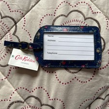 CATH KIDSTON  LUGGAGE TAG NEW WITH TAGS navy blue flower 