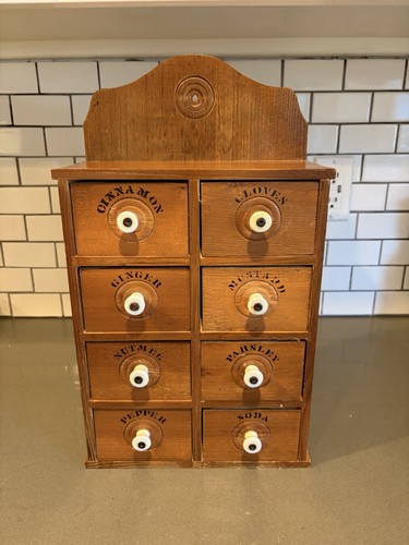 Antique wooden drawer - antique, spice