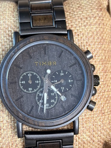 Timbr mens wooden chronograph - timbr,