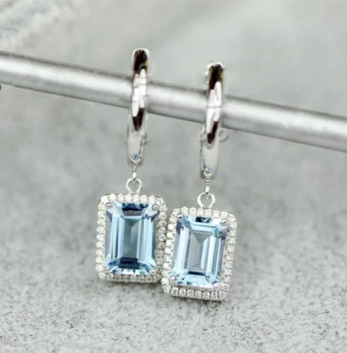 Emerald cut aquamarine - 3.62,