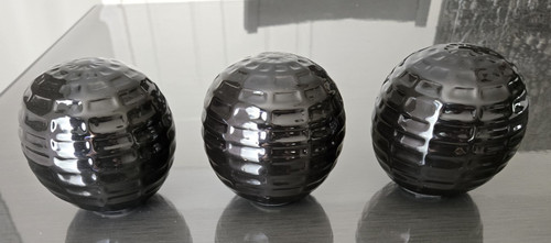Pier black ceramic - black, sphere
