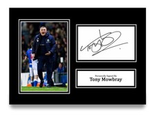 Tony Mowbray Signed A4 Photo