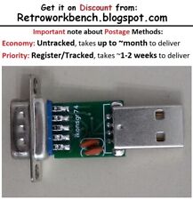 Amiga Atari Amstrad Commodore DB9 9Pin Joystick Gamepad Adapter for  PC USB Port