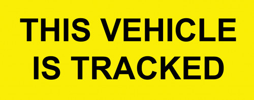 This vehicle tracked - this,