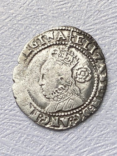 1582 elizabeth 1st hammered - elizabeth,