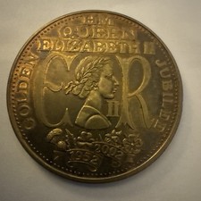 Coin  -  Golden Jubilee Coin Queen Elizabeth II