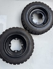 Yamaha OEM Black Front WHEELS + RAZR X TYRES 20x6-10 - 10x5.5AT 04.11 / MX / ATV