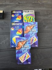 X5 VHS E180 Blank Video Tapes New Never Used Just Seal Opened