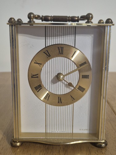 Samuel brass carriage clock - samuel,