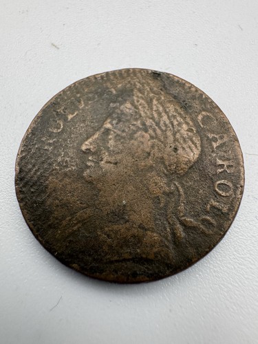 Charles copper farthing - copper,