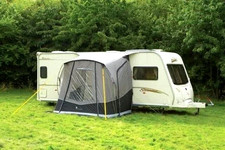 Outdoor Revolution Porchlite Square Weekender Caravan Awning + Poles VGC