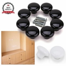 32 Ceramic Round Door Knob Drawer Cabinet Cupboard Kitchen Furniture Pull Handle