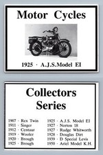 A.J.S. Model EI - 1925 Motorcycles Collectors Series Card
