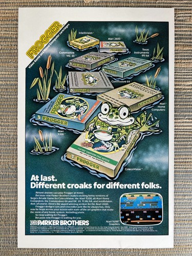 Parker brothers frogger - parker, video