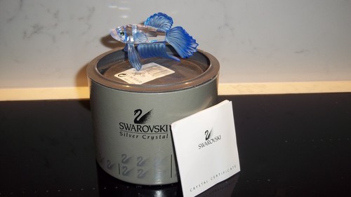Swarovski fish blue siamese - swarovski,