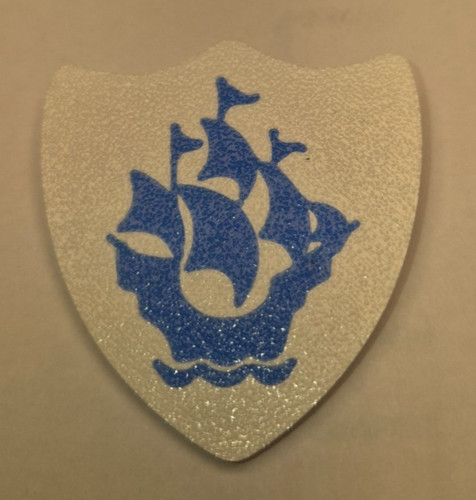Blue peter badge prop replica - blue,