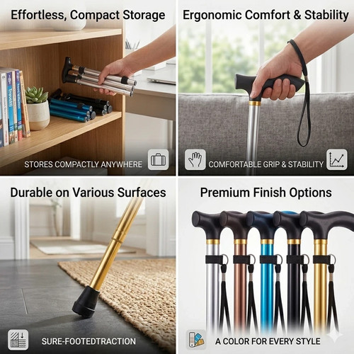 Walking stick easy fold - walking,