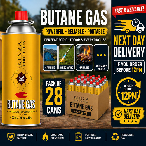 28x butane gas bottles - butane,
